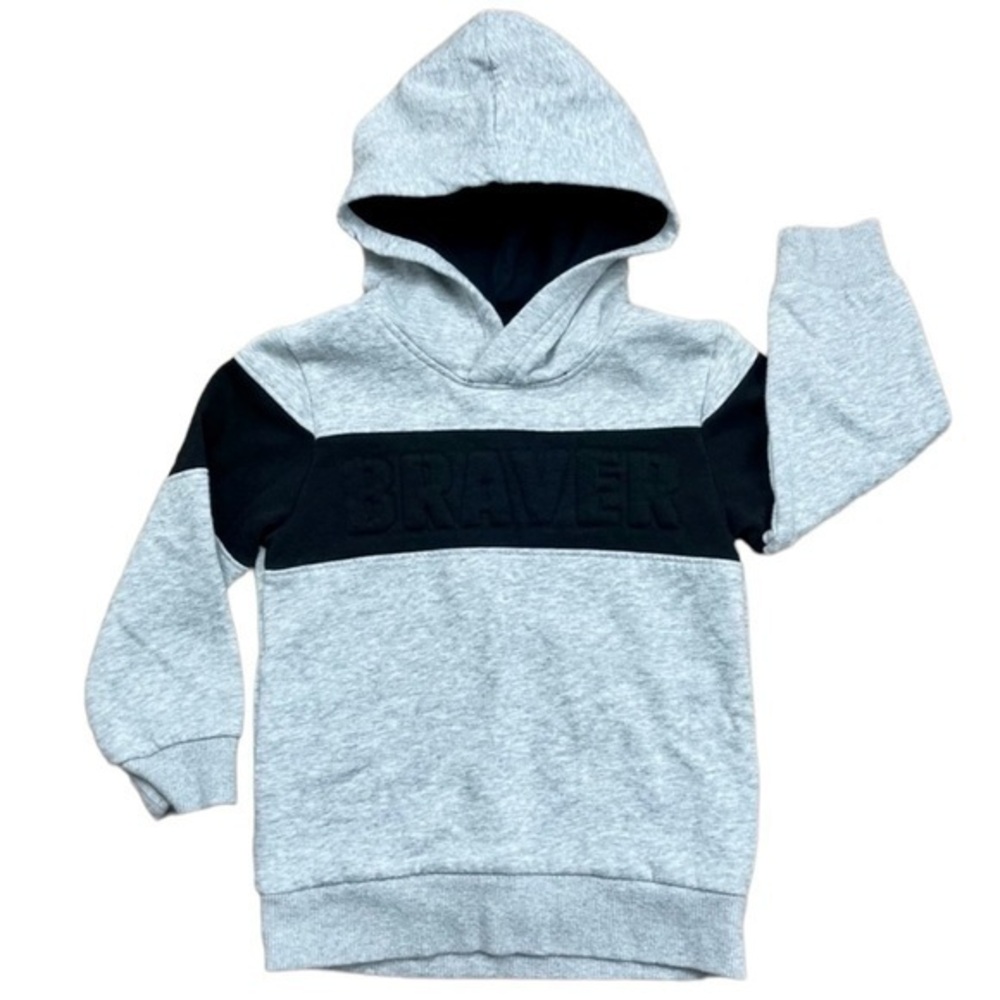 H&M “Braver” Colorblock Hooded Sweatshirt